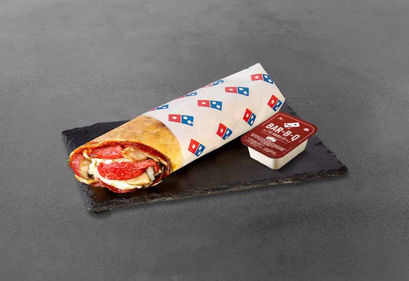 Mushroom And Pepperoni  Pizza Roll